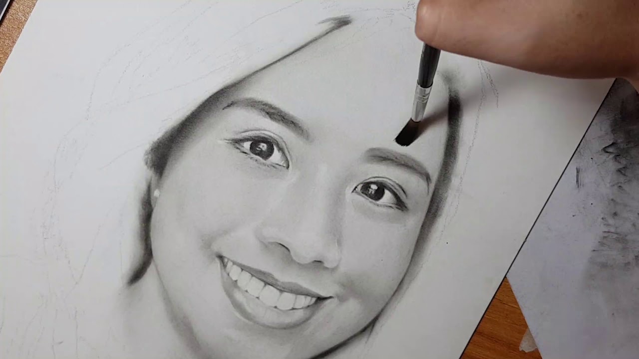 CHARCOAL PORTRAIT PAINTING YouTube