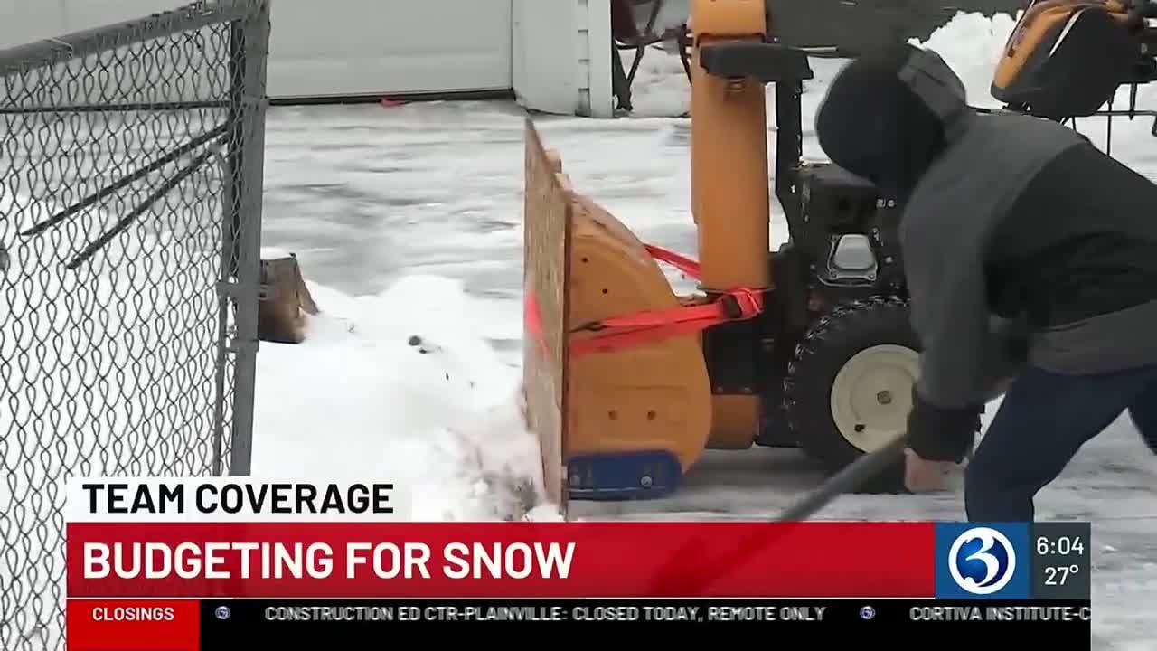 Towns and cities across the state budgeting for snow cleanup - YouTube