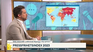 Pressfrihetens dag – ”Propaganda kan spridas fritt på sociala medie… | Nyhetsmorgon | TV4 & TV4 Play
