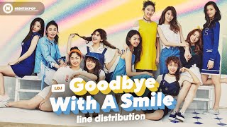 I.O.I (아이오아이) - '웃으며 안녕' (Goodbye With A Smile) [STUDIO Ver.] // Line Distribution
