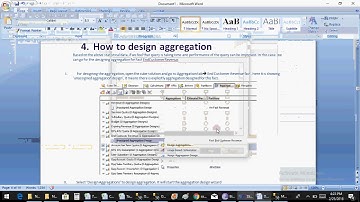 SSAS Video9 Cubeindetail Part3 Aggregation Percpectives