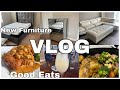 VLOG: NEW FURNITURE!! BBQ SALMON ON THE GRILL| WINE|CLEAR IKEA CHAIRS| HOME DECOR + RANT
