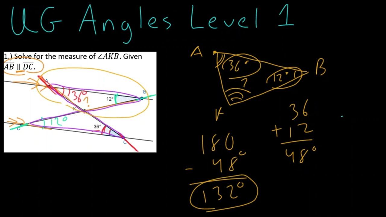 UG Angles Level 1 YouTube