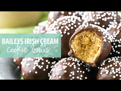 No Bake Baileys Irish Cream Cookie Balls