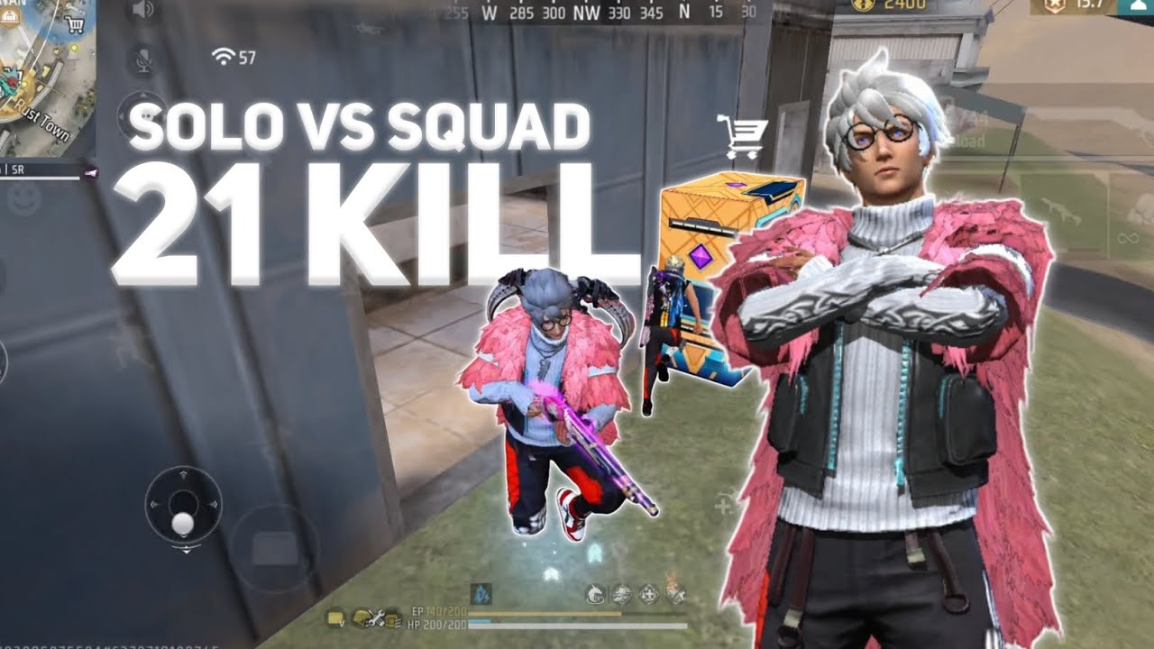 21 KILL SOLO VS SQUAD🔥