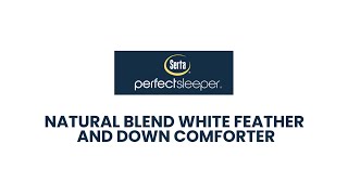 Serta Natural Blend White Feather and Down Comforter Micro Cover JCP v1 1 2
