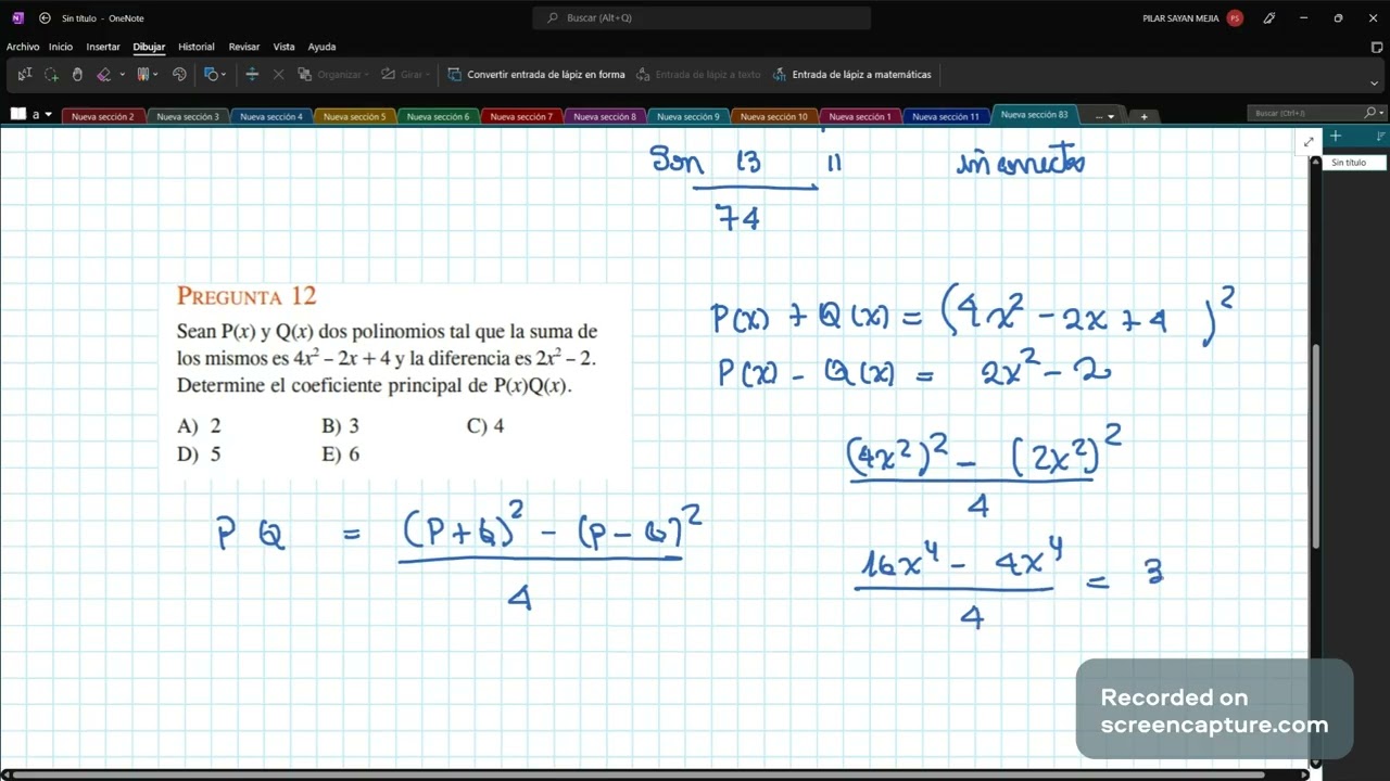 Matemática hace análisis de los 10 últimos exámenes de admisión de UNI - Solución de  Algebra fácil