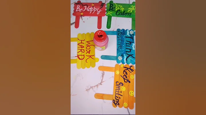 DIY Ice Cream Sticks Wall Decor| Drawing With Ice Cream Sticks| #shorts #art