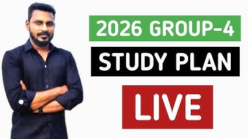 🔴LIVE - 2026 GROUP-4 STUDY PLAN FULL DETAILS