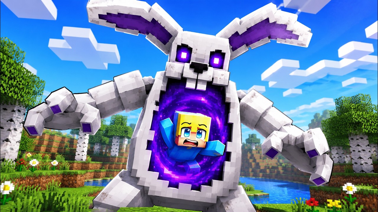 Ukri wird von 99 NÄCHTE IM WALD HASEN adoptiert in Minecraft!