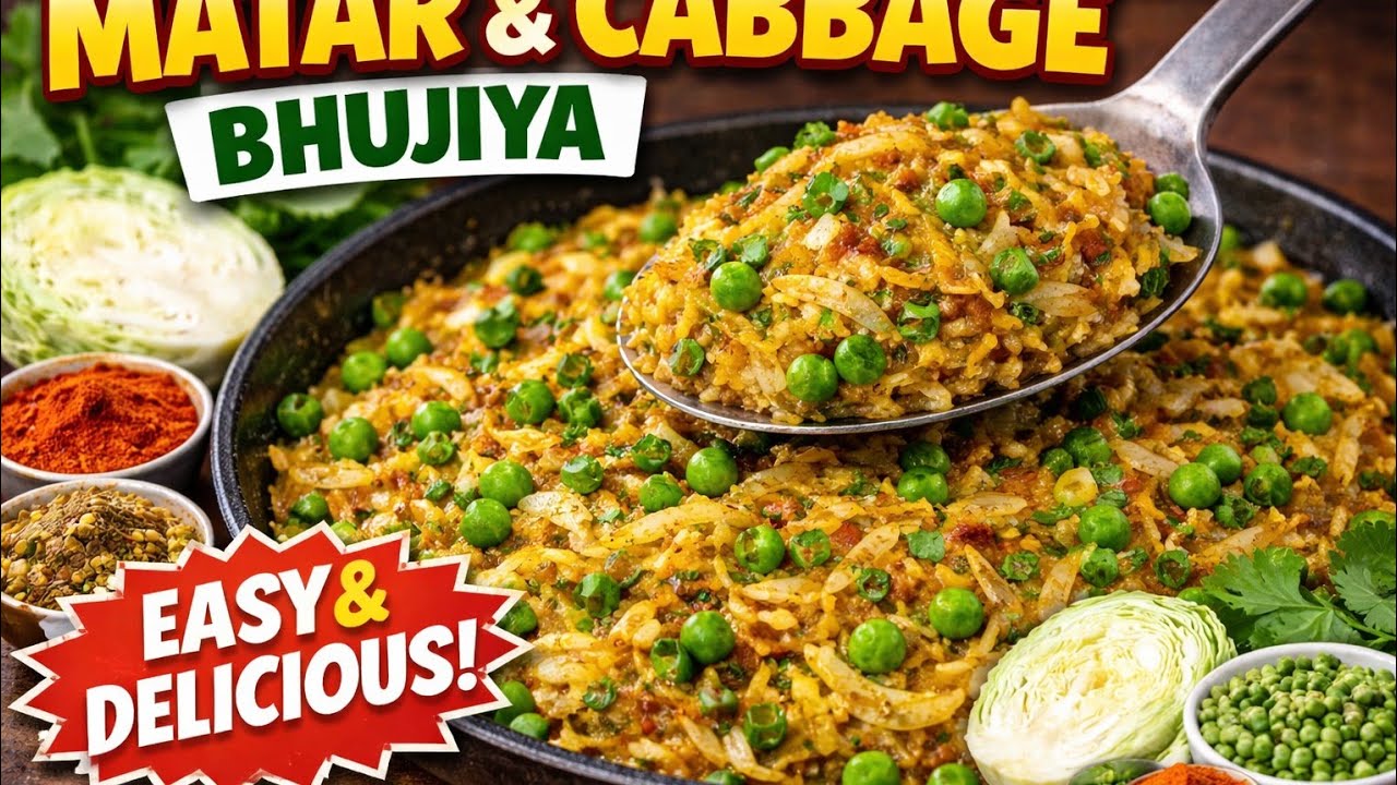 #Matar & cabbage ka bhujiya #tastyrecipes #biharidish #gharkakhana #nishamadhulika #yummyrecipe 