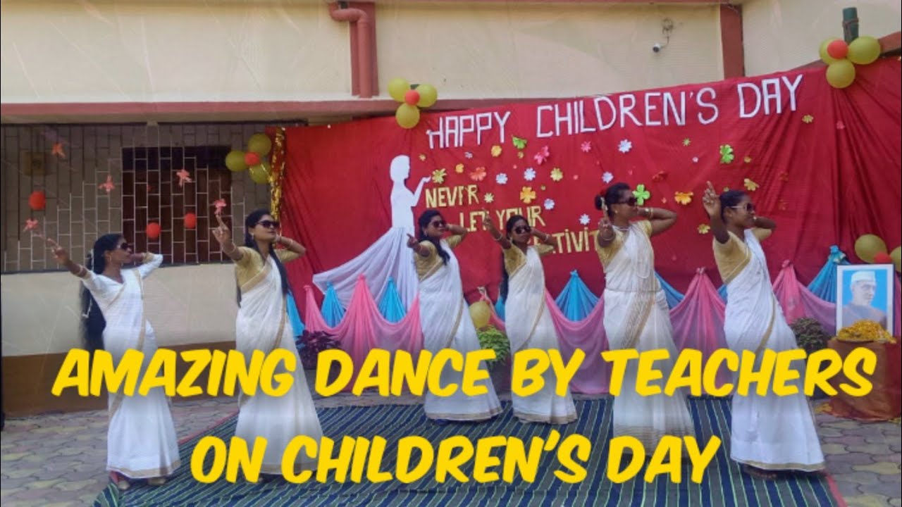 Amazing Dance by Teachers on Children's Day - YouTube