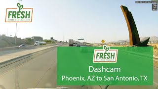 Phoenix, AZ to San Antonio, TX (TIME-LAPSE)