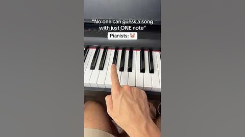Can You Guess This Famous Song With Only ONE Note? #piano #music