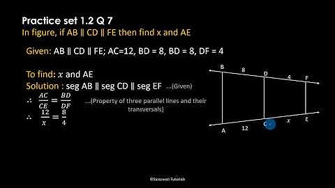 Similarity Class 10 SSC | Practice Set 1.2 | Question no 7 | Maharashtra Board #short_Solutions