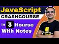 JavaScript Crash Course 2024 | Learn in Hindi with Notes & Certificate 🚀