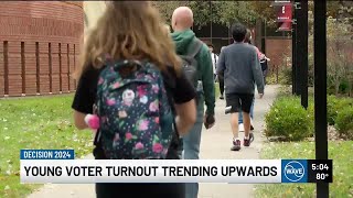 Young voter turnout trending upwards