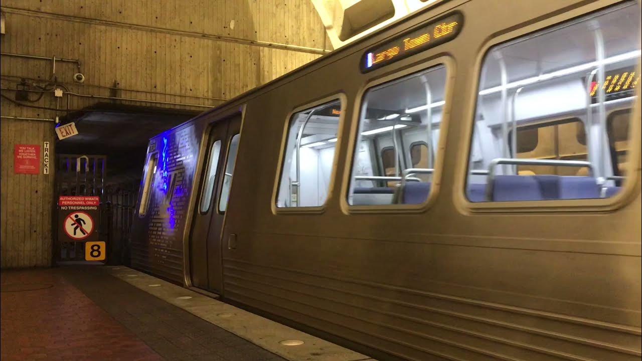 WMATA Metrorail Kawasaki 7674 on the silver line leaving Foggy Bottom