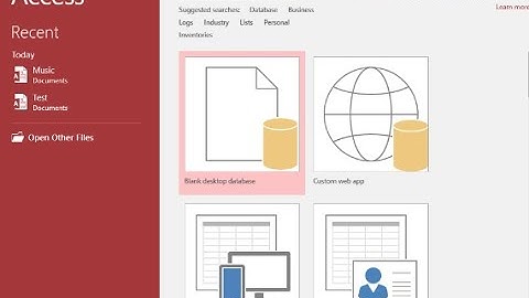 MS Access Lab Tutorial for beginners -01