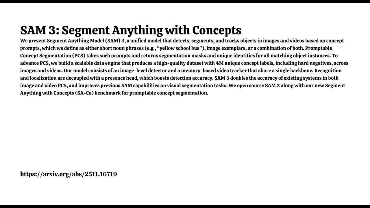 SAM 3: Segment Anything with Concepts