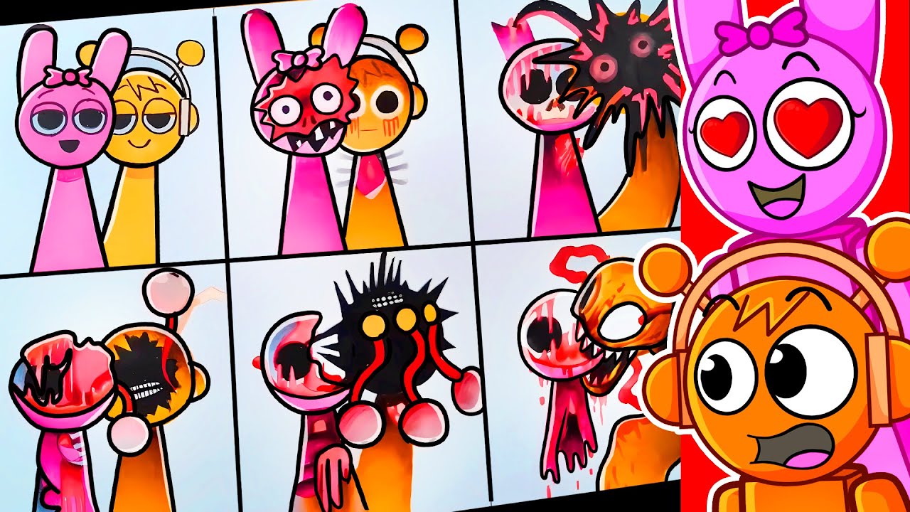 РИСУНОК СПРАНКИ: ОРАНЖЕВЫЙ И РОЗОВЫЙ (ФАЗЫ 1-6)