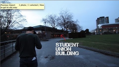 How to get to UBC and the SUB Ball Room (Watch in HD)