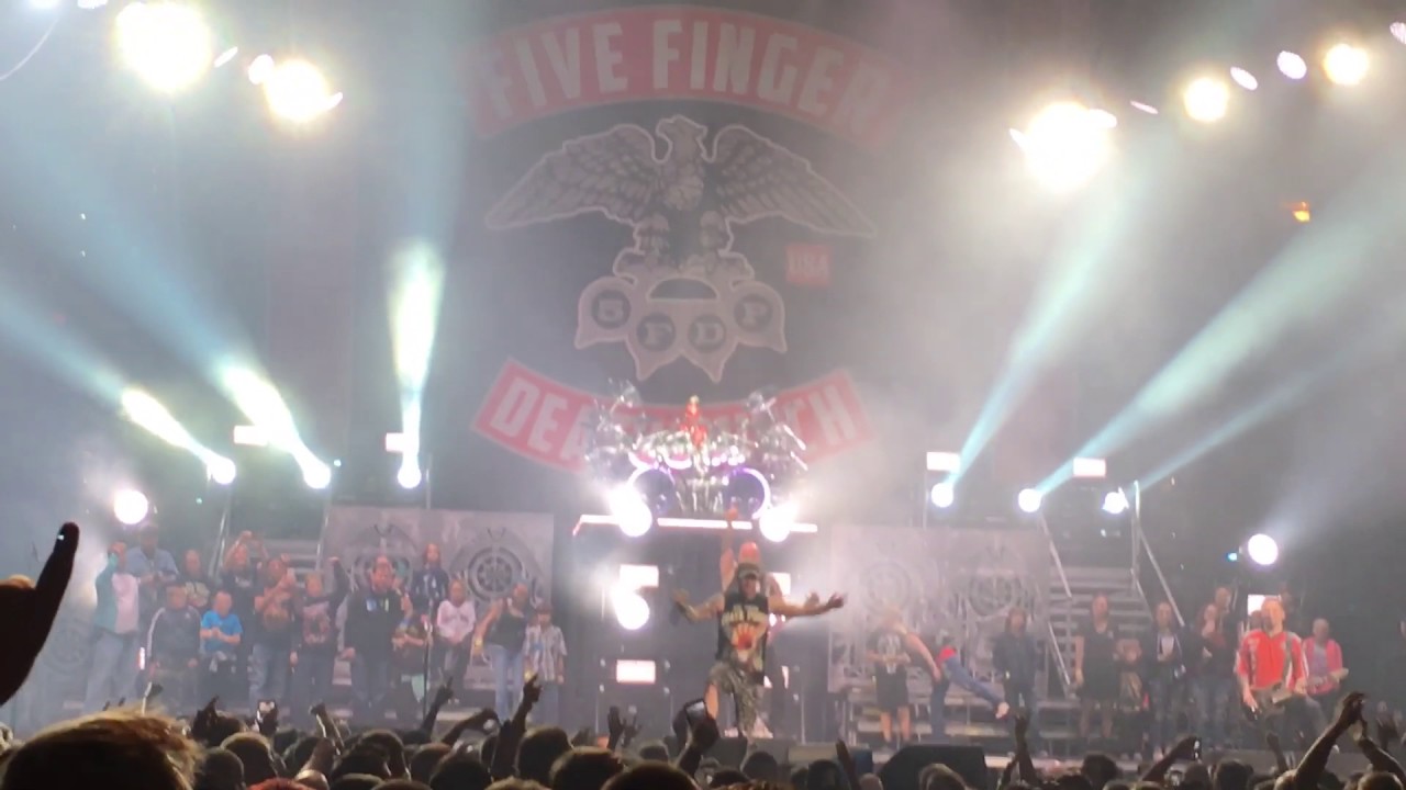 Five Finger Death Punch Fight On Stage