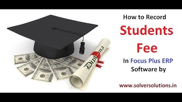 Fees Installment Receipt Entry In Focus Plus : ERP Software by www.solversolutions.in