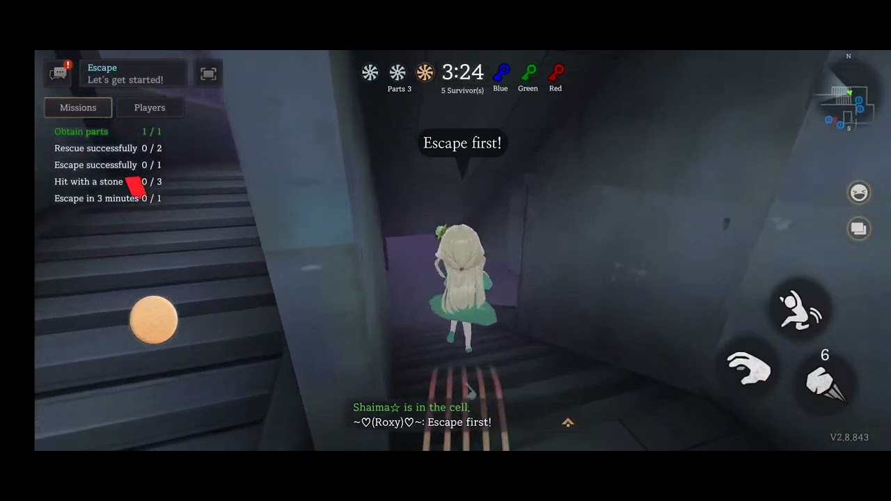 # Escape Mode (Green Character +Green Key)💚 + a sudden add 😤🤣