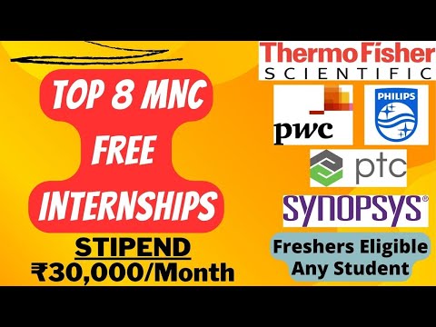 Top 8 MNC Internships 2023 | Stipend ₹30,000/Month | Freshers | Any Student | Latest Internship 2023