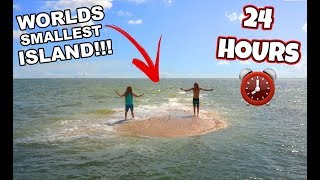 24 HOURS ON THE WORLDS smallest ISLAND!! *STRANDED* (Gone Horribly Wrong) | JoogSquad PPJT