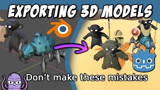 Exporting 3D Models to Godot 4 | GlTF settings