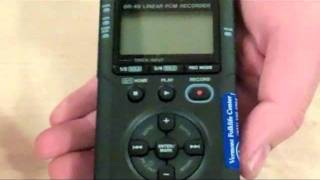 Irene Storytelling Project: TASCAM DR-40 Overview