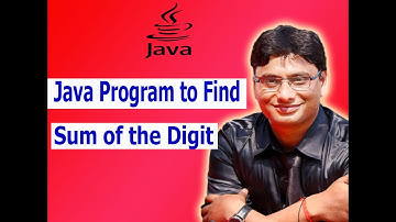 Find the Sum of Digits of a number in java   Hindi|Sum of digits in java|