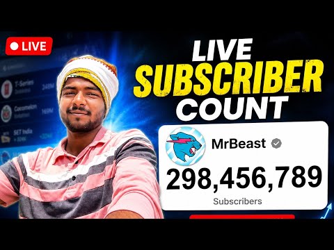 🔴 LIVE MrBeast Subscriber Count 24/7 | Real Time Subscribers Update | Road to Next Milestone 🚀