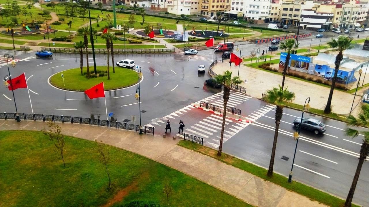 RABAT جولة روعة بين شوارع أكبر أحياء جي سانك بمقاطعة يعقوب المنصور إلى محطة القامرة الشهيرة