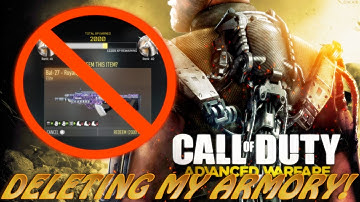 DELETING ALL MY ELITE WEAPONS | Call of duty Advanced Warfare