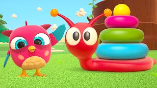 🔴 Learning videos & cartoons for babies with baby toys. Hop Hop the Owl baby cartoon