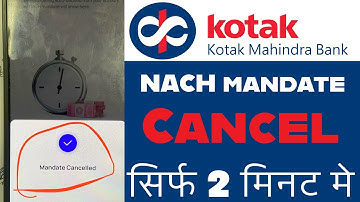 kotak bank ka ECS cancel kaise kare | kotak app se ECS cancel kaise kare | #kotakmahendrabank
