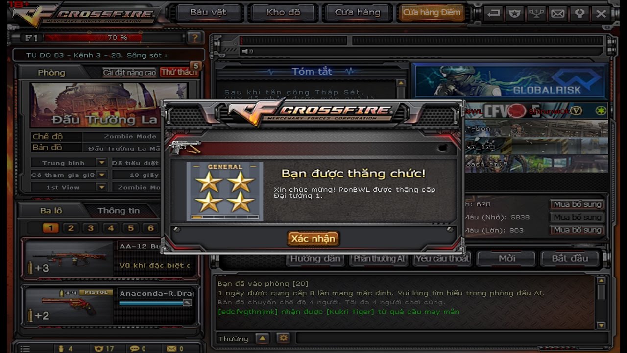 CrossFire VN - RonBWL promoted to General