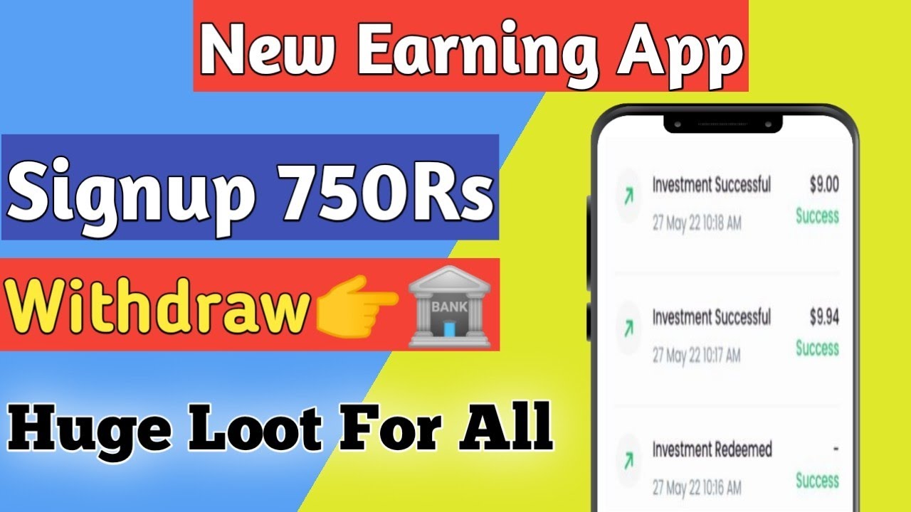 New Earning app | signup bonus 750Rs | signup and withdraw | new crypto app