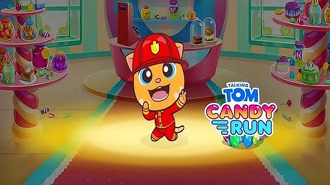 Talking Tom Candy Run - Fireman Ginger & Friends Gameplay Walkthrough #tomhappy 