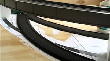 Laying the trackwork for portable layout