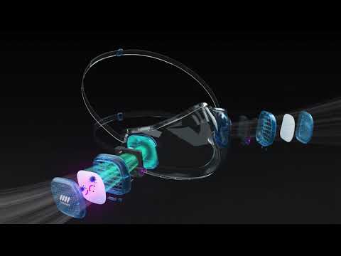 World's First Breeze Transparent Face Mask with Ultra-Silent Micro Fans and UV-C Self Sanitizing - video from Linktop