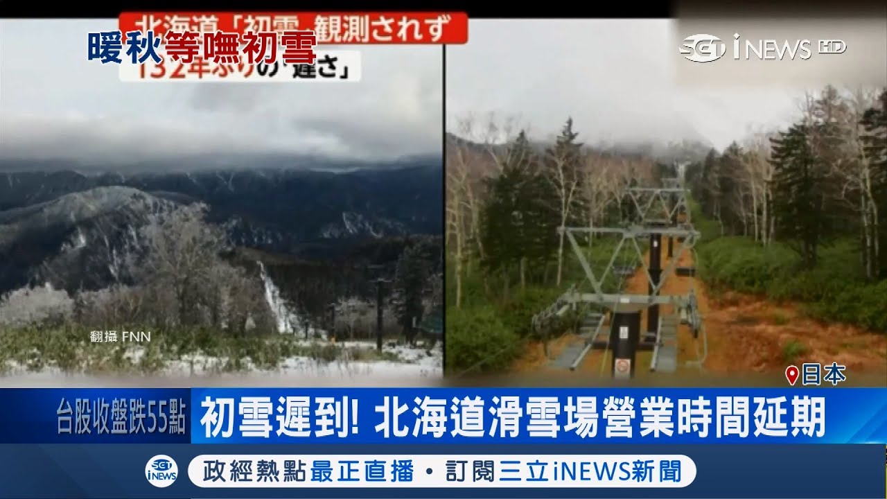 想赴日賞雪再等等 北海道今年初雪遲遲未下打破132年紀錄 記者陳潔胤 國際局勢 先知道 三立inews Youtube