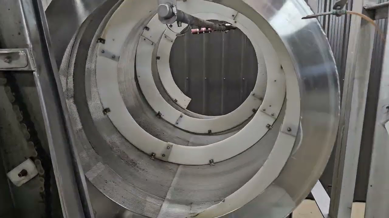 Used Coating Pan Drum Tumbler, 36" Diameter X 72" Long