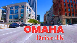 Drive Tour 4K | Military Ave, Dodge St & Douglas Street | Omaha, Nebraska, USA | Visit in Nebraska