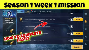 C1S1 Week 1 RP Missions Full Explained | How To Complete Season 1 Week 1 Missions