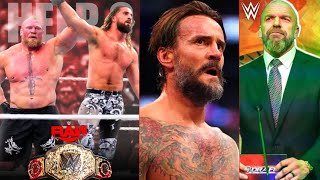 Brock Lesnar Helping Seth Rollins On Raw ? Twist Cm Punk Wwe Return Secret, Wwe India 2024....?