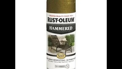 Rustoleum Hammered Gold Paint Product Review